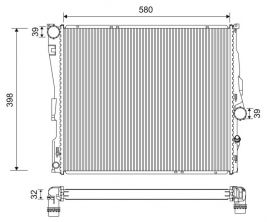 Valeo 701200 - Chladič vody -
