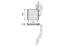 Valeo 811511 - Výmenník tepla vnútorného kúrenia -