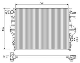 Valeo 701225 - Chladič vody -