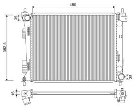Valeo 701347 - Chladič vody -