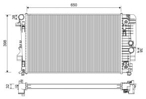 Valeo 701222 - Chladič vody -