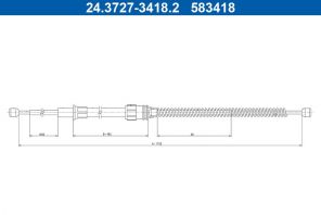 ATE 24.3727-3418.2 - Brzdové lano -