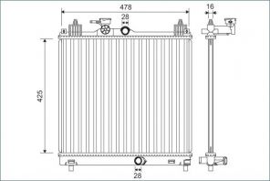Valeo 701138 - Chladič vody -