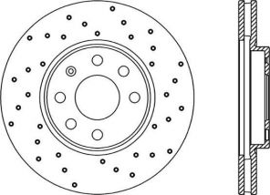 Open Parts BDRS1880.25 - Brzdový kotúč -