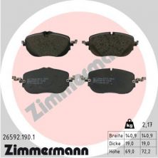 Zimmermann 26592.190.1 - Brzdové platničky -