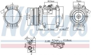 Nissens 891011 - Kompresor -
