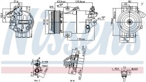 Nissens 891012 - Kompresor -