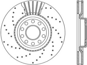 Open Parts BDRS1942.25 - Brzdový kotúč -