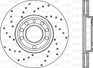 Open Parts BDRS1991.25 - Brzdový kotúč -