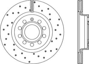 Open Parts BDRS2150.25 - Brzdový kotúč -