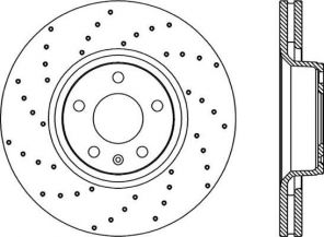 Open Parts BDRS2269.25 - Brzdový kotúč -