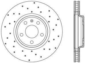 Open Parts BDRS2412.25 - Brzdový kotúč -