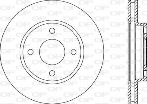 Open Parts BDA1184.20 - Brzdový kotúč -