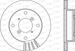 Open Parts BDA1505.20 - Brzdový kotúč -