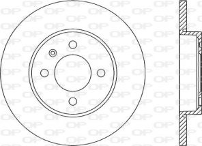 Open Parts BDA1582.10 - Brzdový kotúč -