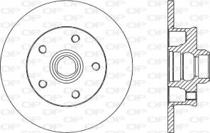 Open Parts BDA1584.10 - Brzdový kotúč -