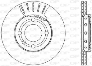 Open Parts BDA1592.20 - Brzdový kotúč -