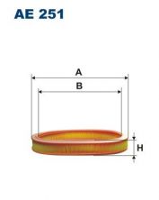 Filtron AE 251 - Vzduchový filter -
