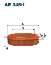 Filtron AE 345/1 - Vzduchový filter -