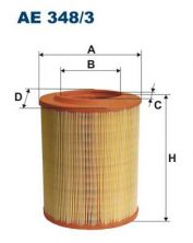 Filtron AE 348/3 - Vzduchový filter -