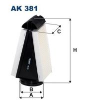 Filtron AK 381 - Vzduchový filter -