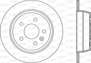Open Parts BDA1705.10 - Brzdový kotúč -