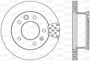 Open Parts BDA1706.20 - Brzdový kotúč -