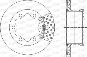 Open Parts BDA1786.20 - Brzdový kotúč -