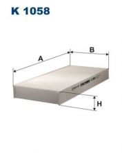 Filtron K 1058 - Peľový filter