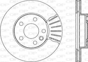 Open Parts BDA1843.20 - Brzdový kotúč -