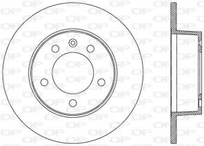 Open Parts BDA2001.10 - Brzdový kotúč -