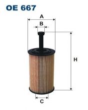 Filtron OE 667 - Olejový filter -