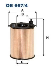 Filtron OE 667/4 - Olejový filter -