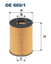 Filtron OE 669/1 - Olejový filter -