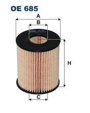 Filtron OE 685 - Olejový filter -