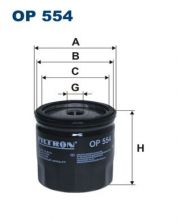 Filtron OP 554 - Olejový filter -