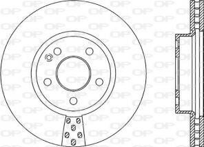 Open Parts BDA2060.20 - Brzdový kotúč -