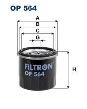 Filtron OP 564 - Olejový filter -