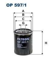 Filtron OP 597/1 - Olejový filter -
