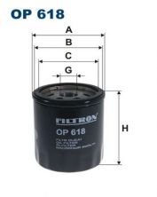 Filtron OP 618 - Olejový filter -