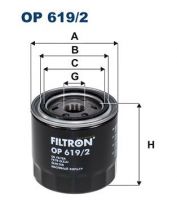 Filtron OP 619/2 - Olejový filter -