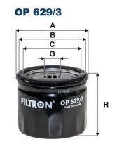 Filtron OP 629/3 - Olejový filter -