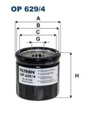 Filtron OP 629/4 - Olejový filter -
