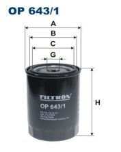 Filtron OP 643/1 - Olejový filter -