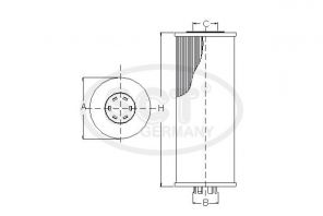 SCT-Filter SH 4025 P - Olejový filter