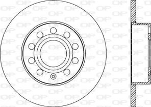 Open Parts BDR2029.10 - Brzdový kotúč -