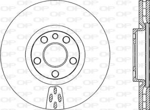 Open Parts BDR2052.20 - Brzdový kotúč -