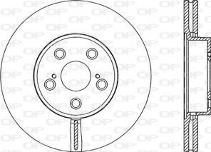 Open Parts BDR2057.20 - Brzdový kotúč -