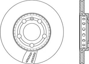 Open Parts BDR2066.20 - Brzdový kotúč -