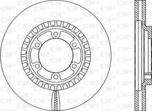 Open Parts BDR2085.20 - Brzdový kotúč -